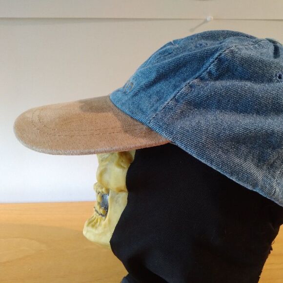 Vintage San Diego Suede Brim Strap Back Denim Hat - Picture 3 of 8